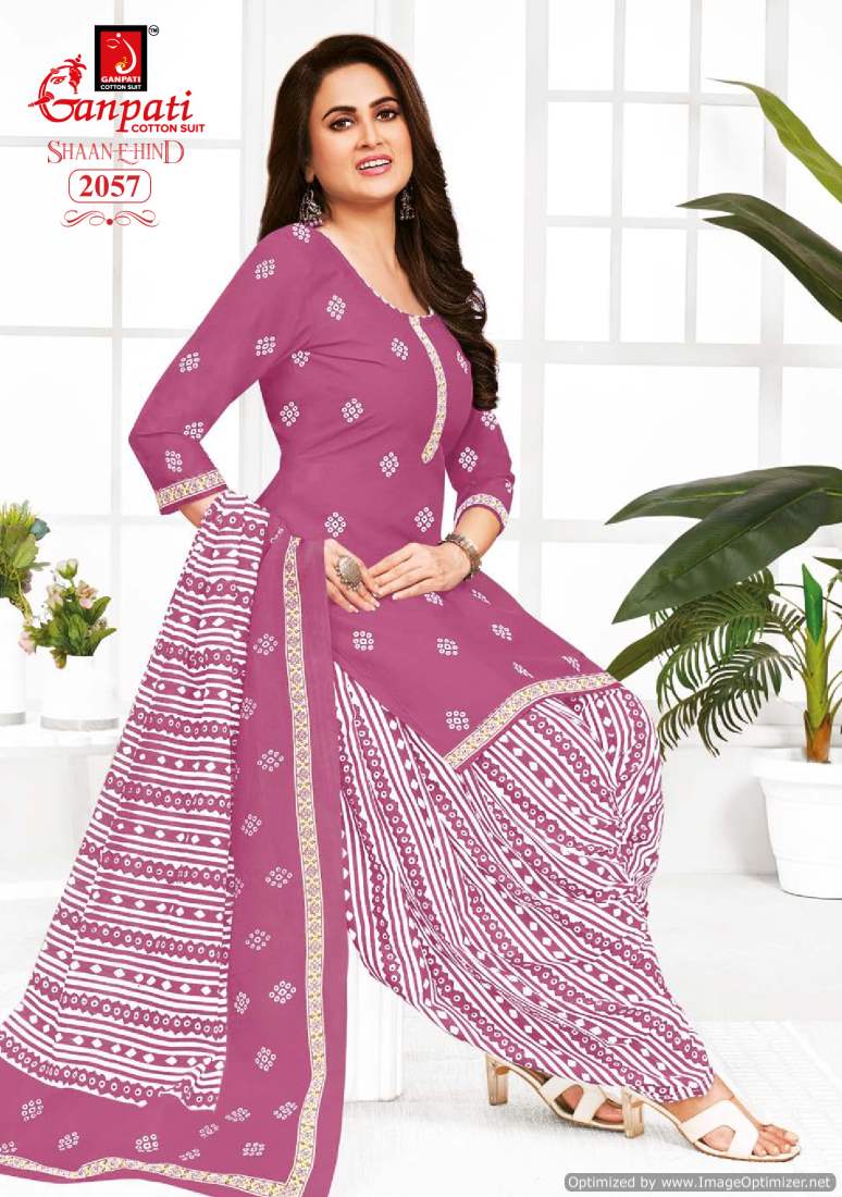 Shaan E Hind Vol 9 By Ganpati Cotton Printed Dress Material Wholesalers In Delhi
